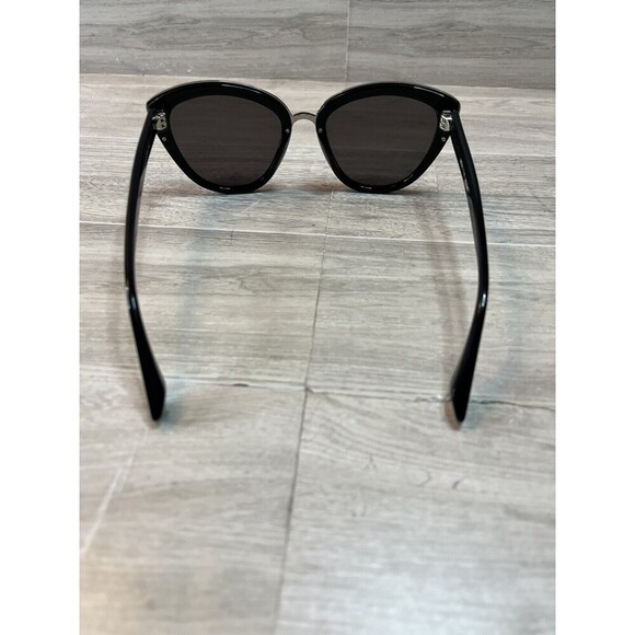 MVMT MARQUEE CAT EYE ACETATE SUNGLASSES GLOSSY BLACK/SILVER/GREY LENS With Case main image 5